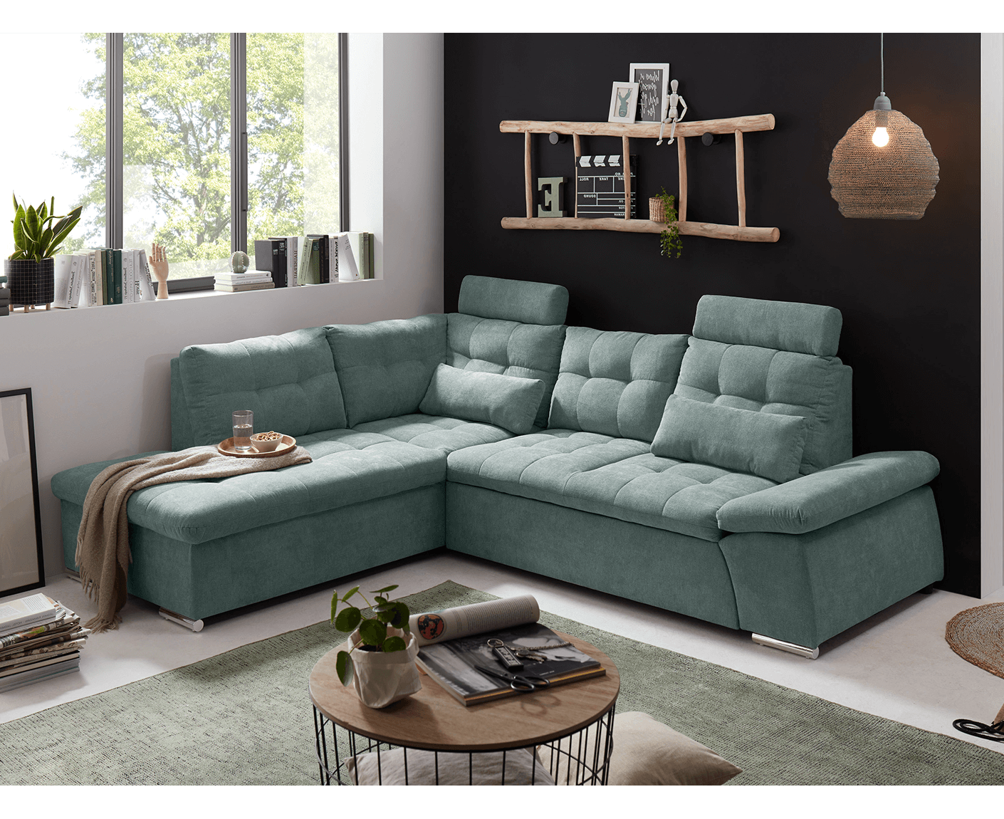 Nalo Ecksofa 260x219 cm, mit Schlaffunktion