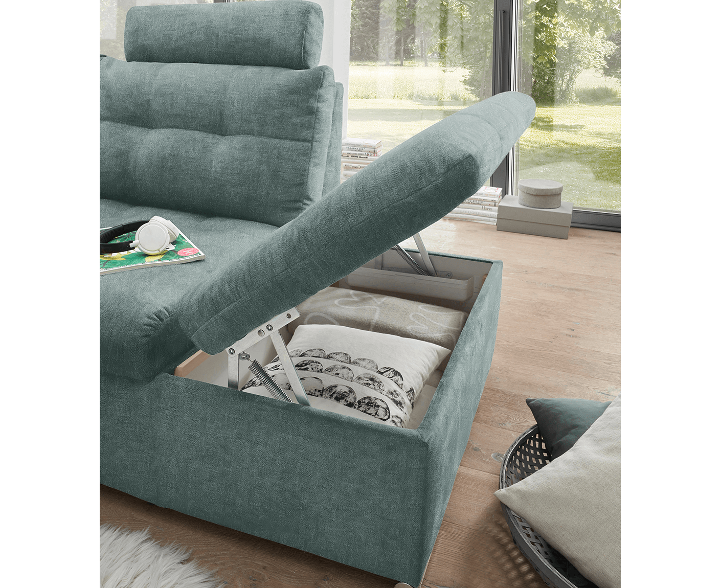 Nalo Ecksofa 260x219 cm, mit Schlaffunktion
