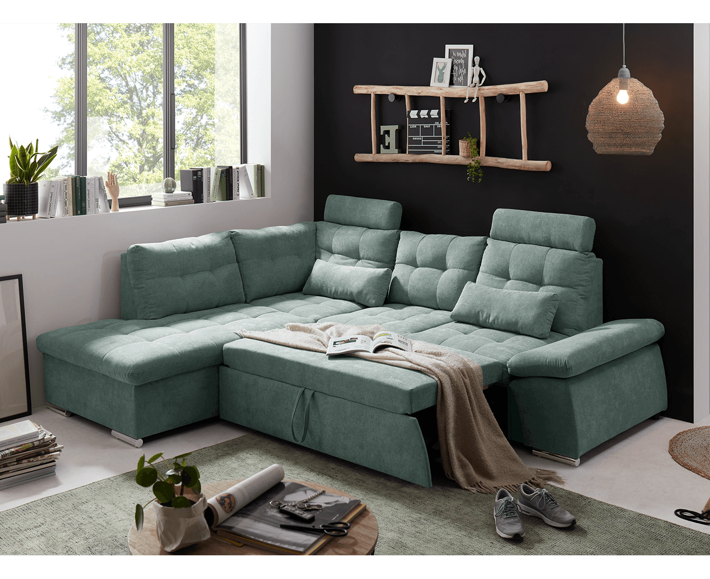 Nalo Ecksofa 260x219 cm, mit Schlaffunktion