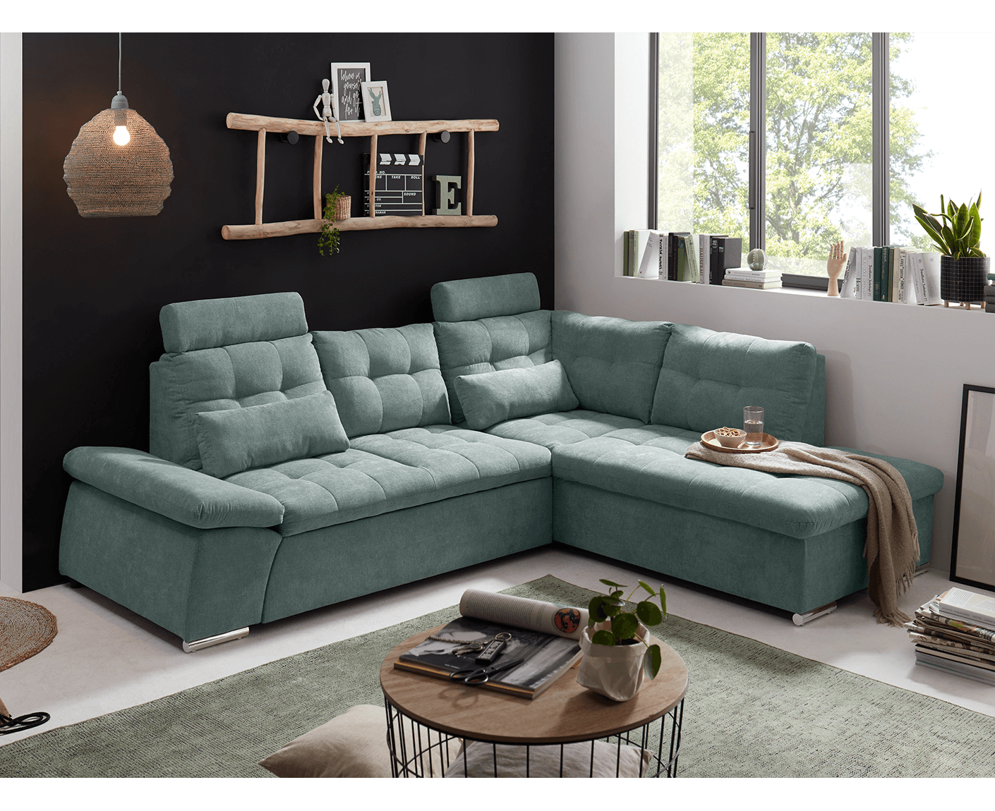 Nalo Ecksofa 260x219 cm, mit Schlaffunktion