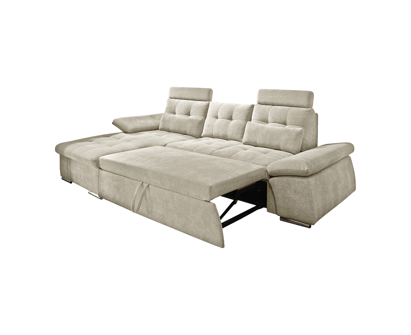 Nalo Ecksofa Longchair 268x170 cm, mit Schlaffunktion