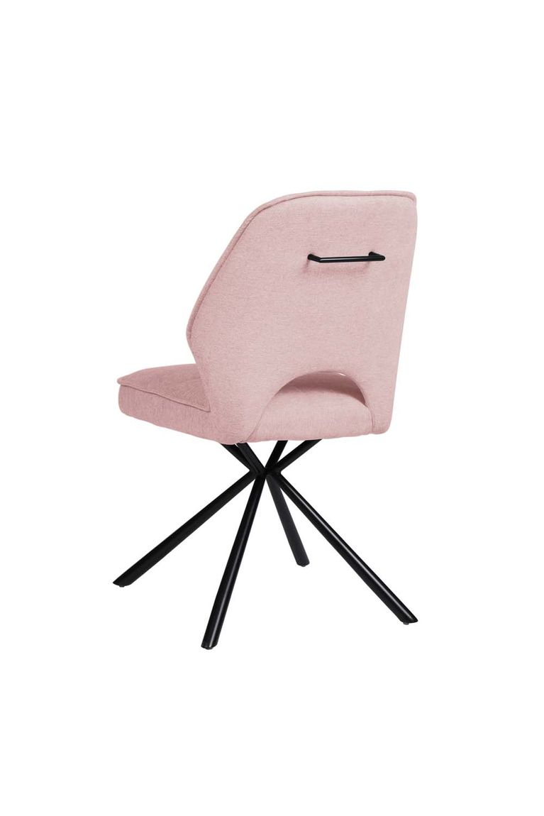 Nele Stuhl 2er-Set, 180° Drehbar Rosa