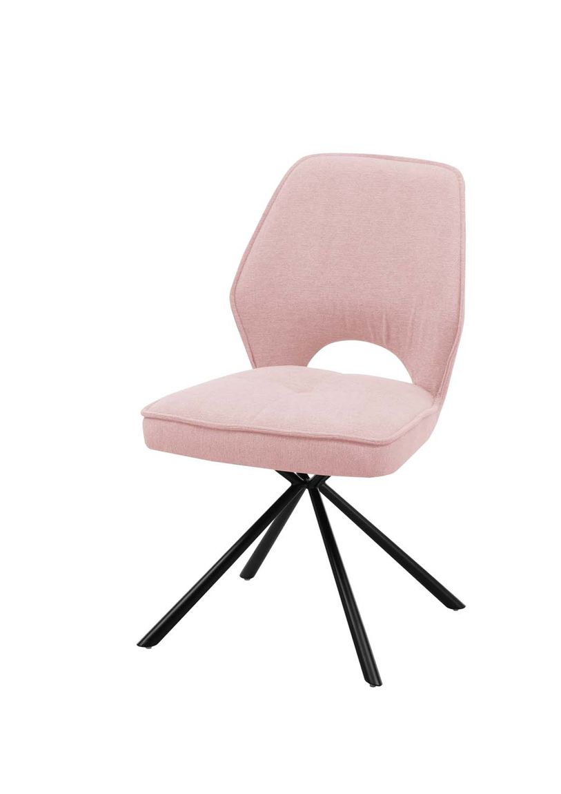 Nele Stuhl 2er-Set, 180° Drehbar Rosa