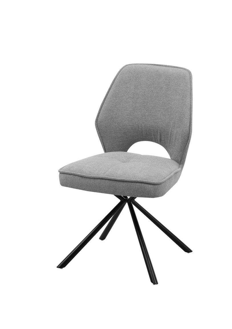 Nele Stuhl 2er-Set, 180° Drehbar Grau