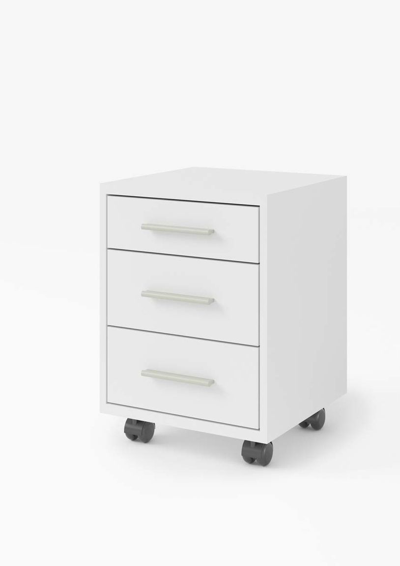Office Line Rollcontainer 3 Schubladen Weiß