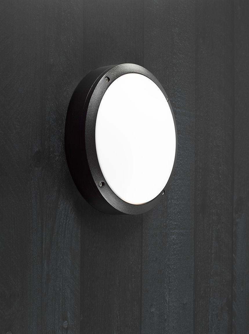 Desi Deckenlampe Ø 27,5 cm Opalweiß/Schwarz