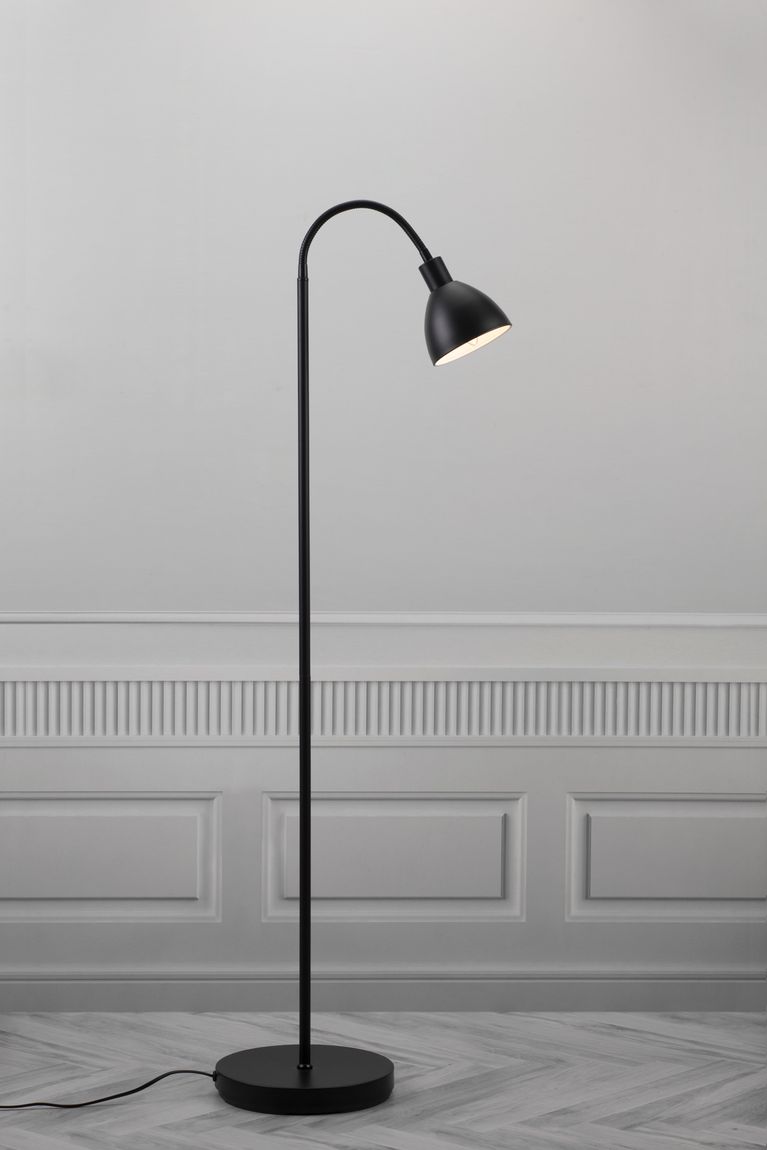 Ray Stehlampe Leselampe Schwarz