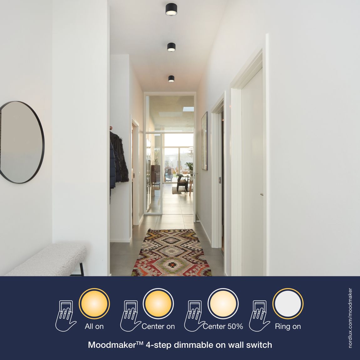 Fallon LED-Spots mit Moodmaker Dimmer Schwarz
