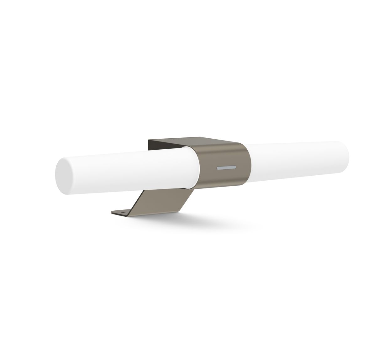 Helva Double Wandlampe mit Moodmaker Dimmer Weiß / Silber