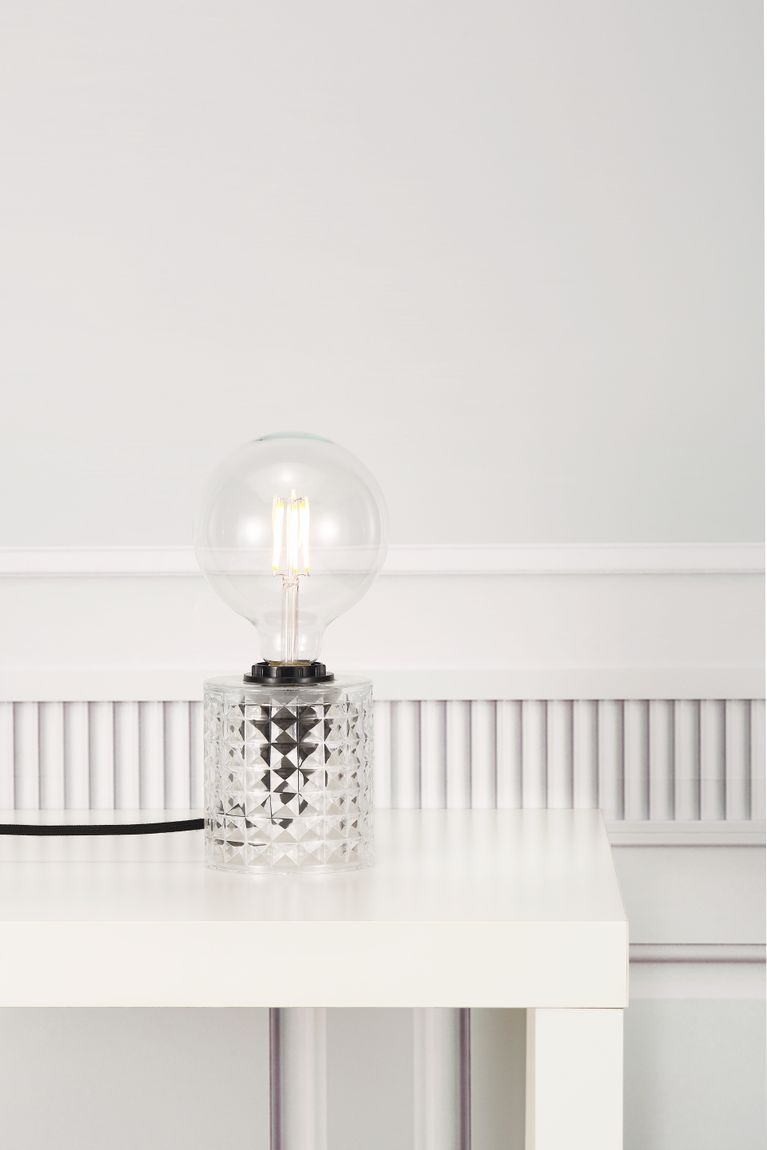 Hollywood Tischlampe E27 Klar