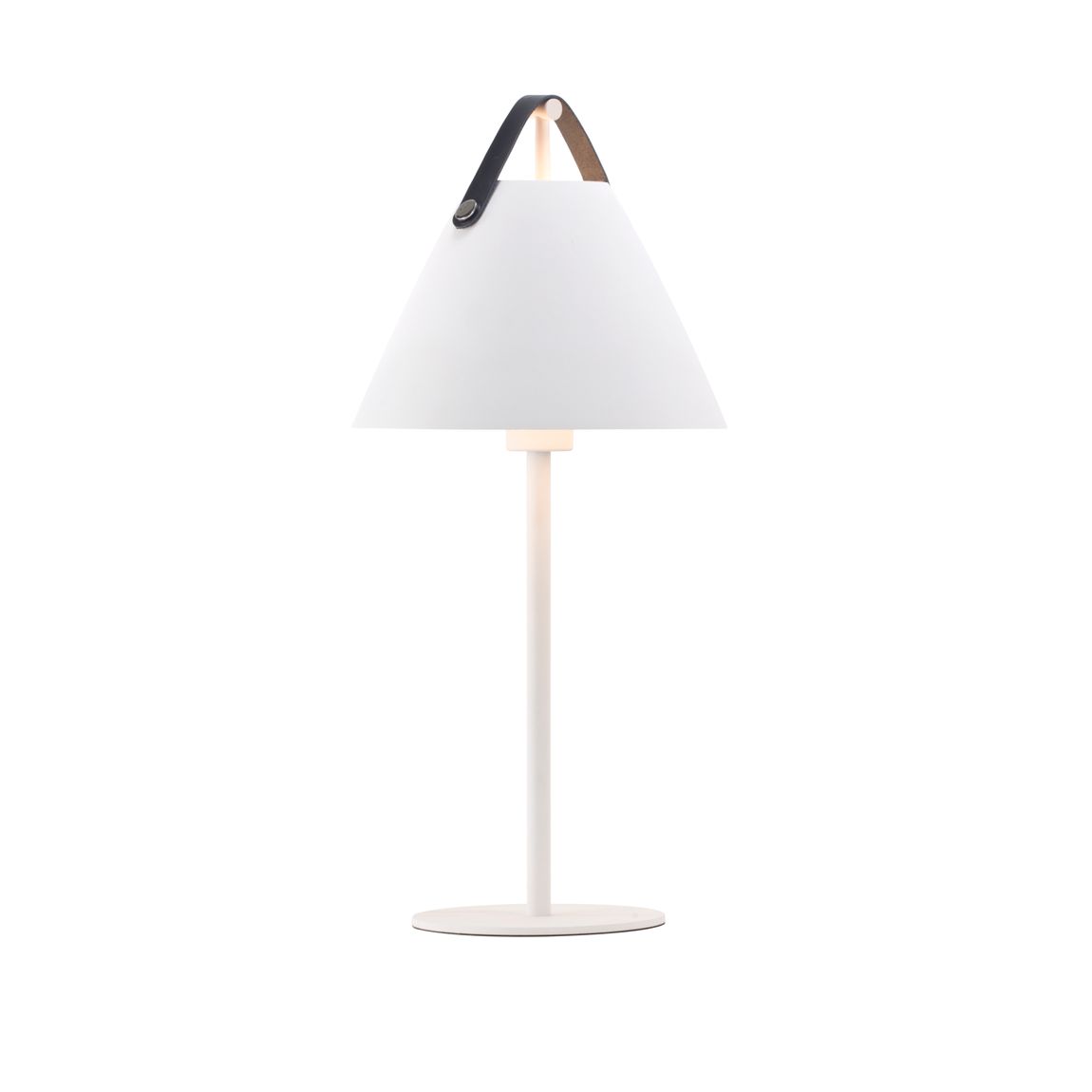Strap Tischlampe Ø 25 cm Weiß