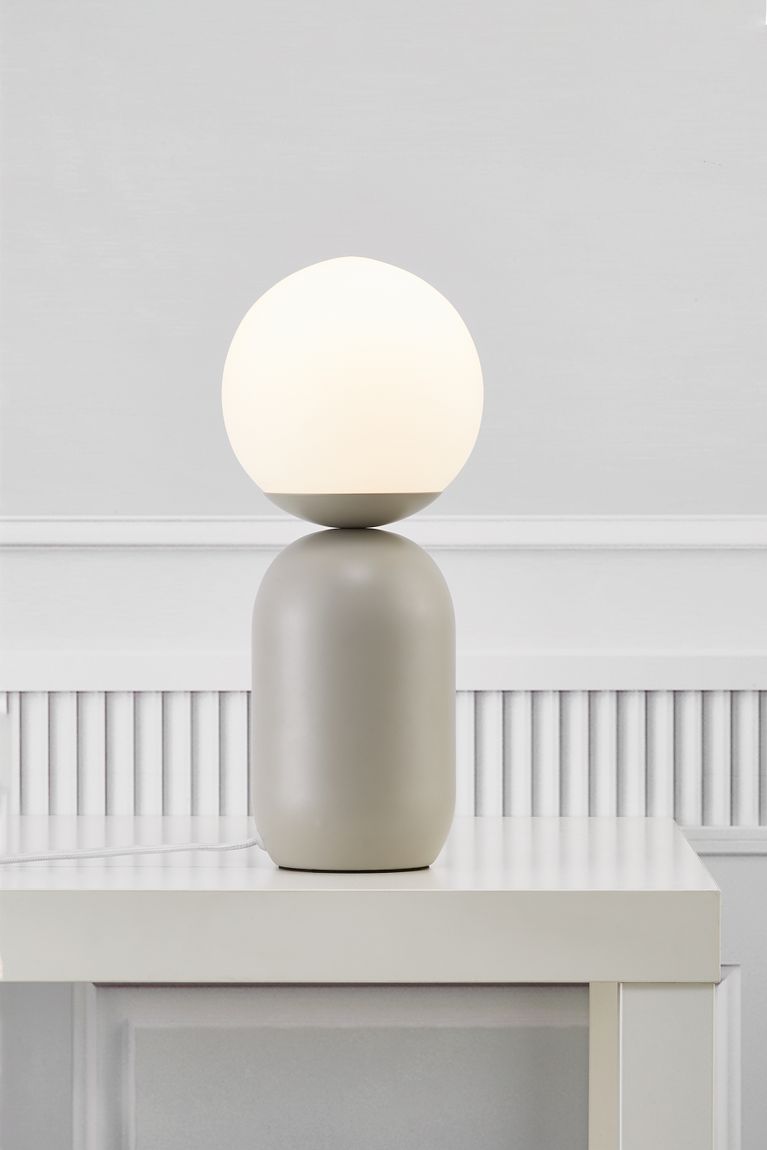Notti Tischlampe Ø 15 cm Grau