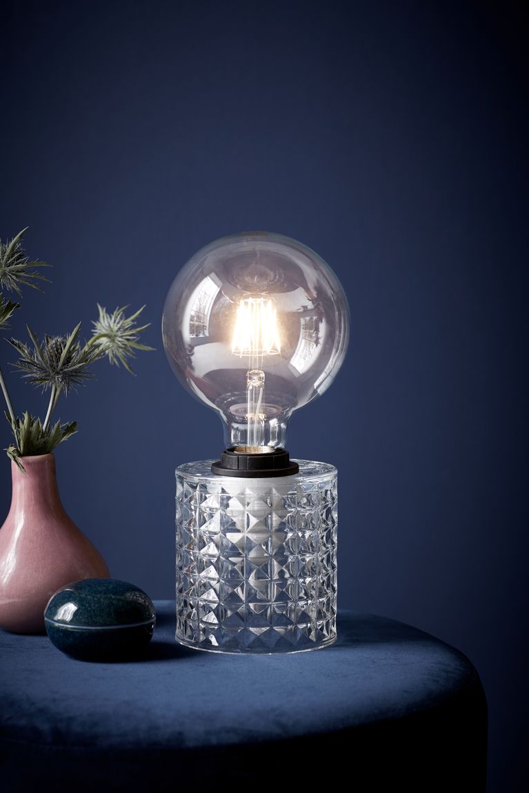 Hollywood Tischlampe E27 Klar