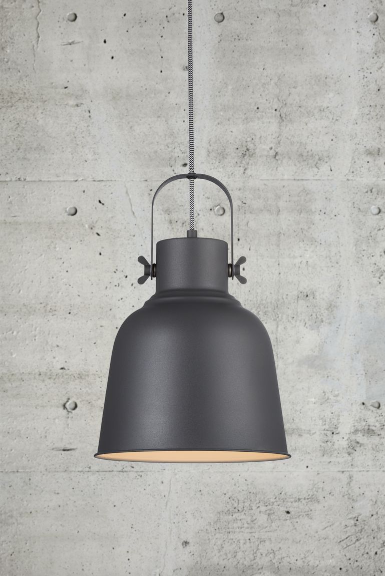 Adrain Pendellampe Hängelampe Ø25 cm Schwarz