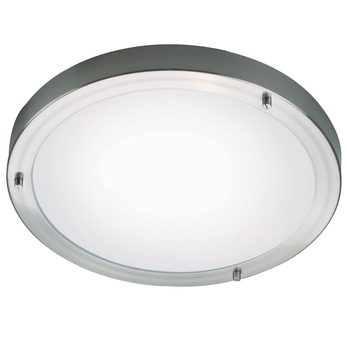 Ancona Deckenlampe Ø 31,5 cm Weiß / Silber