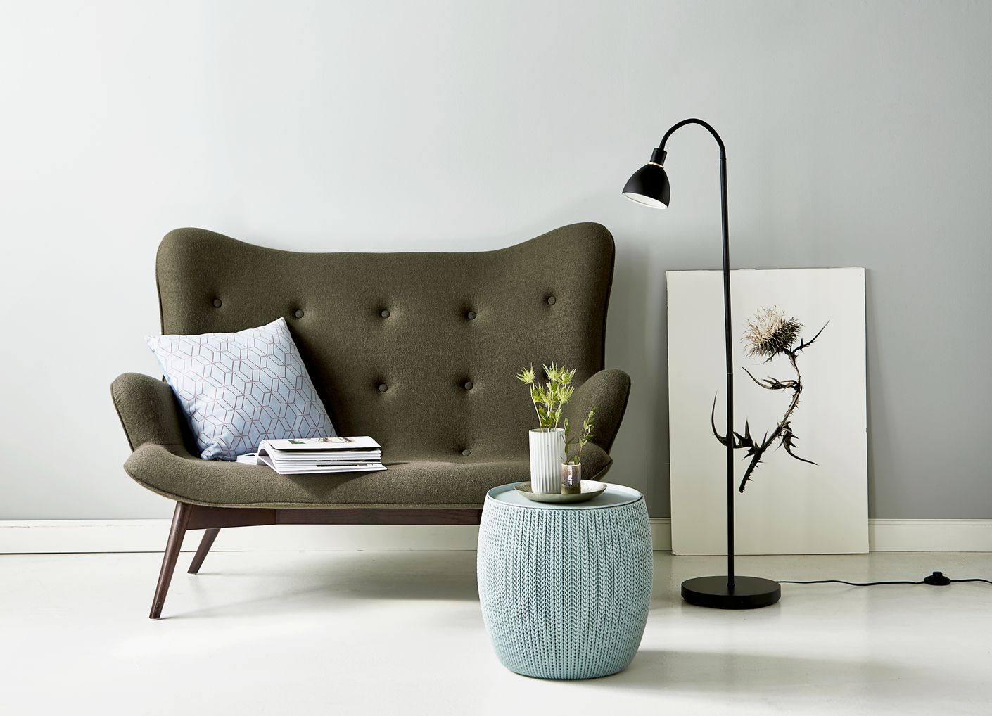 Ray Stehlampe Leselampe Schwarz