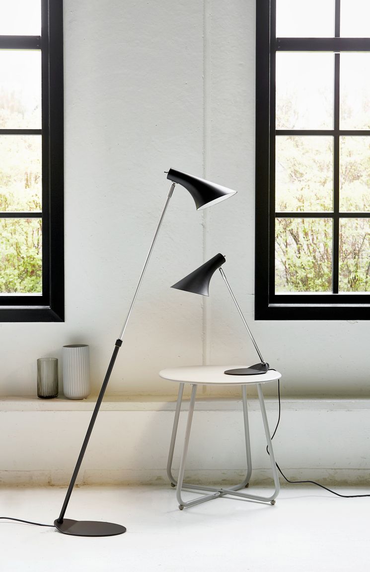 Vanila Tischlampe Leselampe Ø 14,5 cm Schwarz