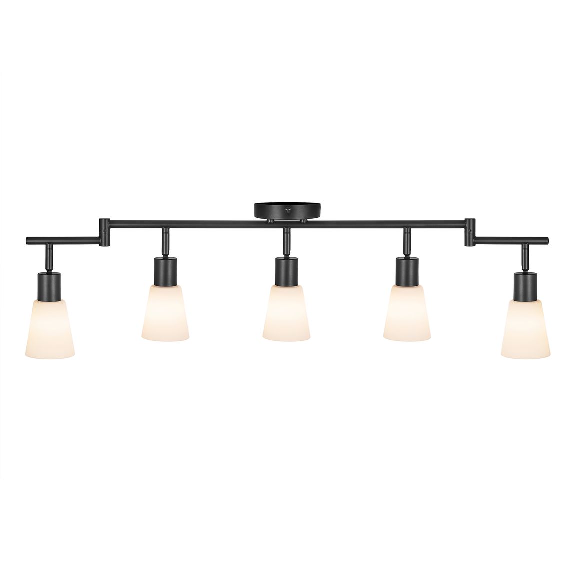 Cole Deckenlampe 5 verstellbare Spots Ø 8 cm Schwarz