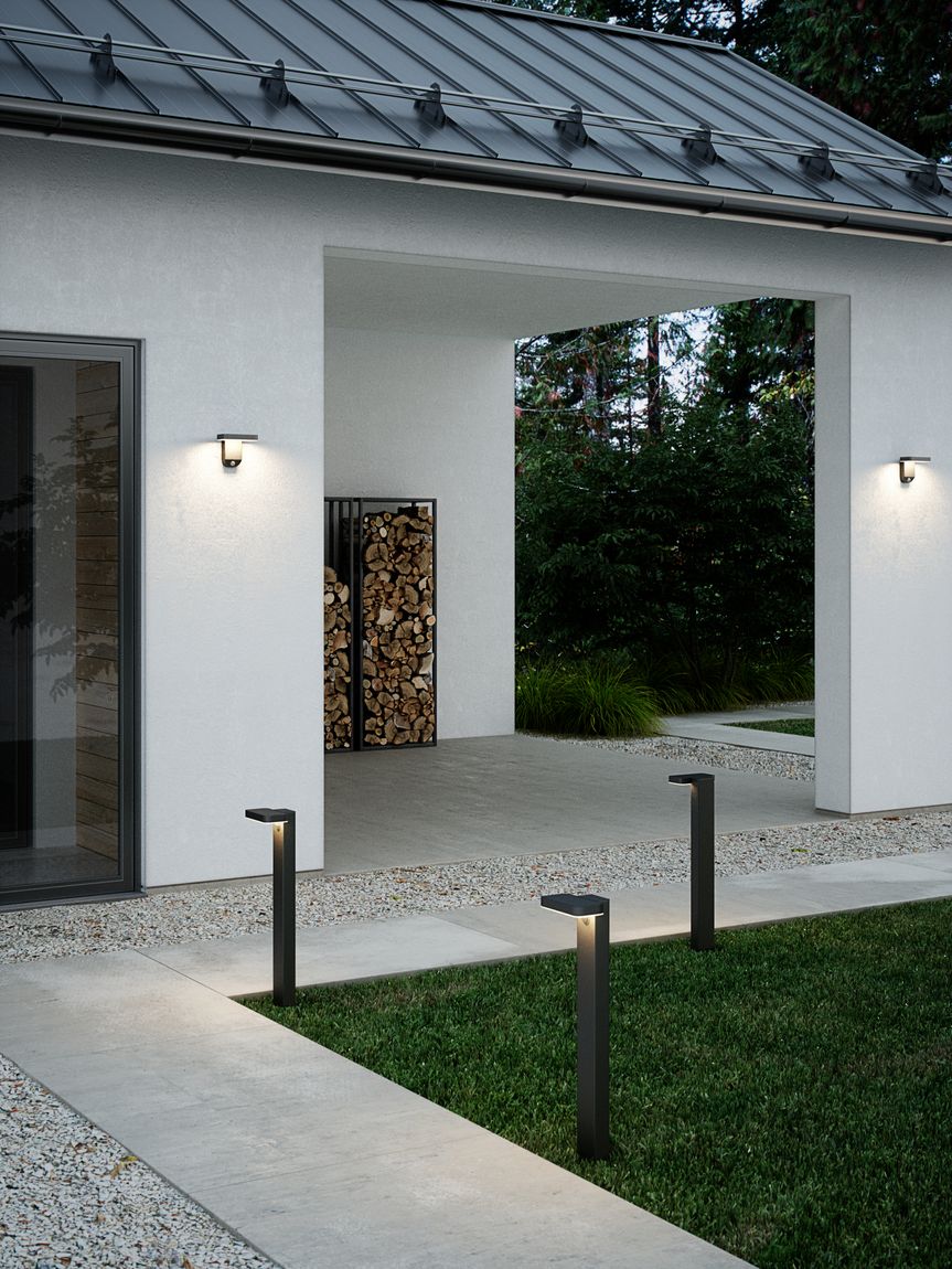 Rica Square Solarlampe Gartenlaterne Schwarz