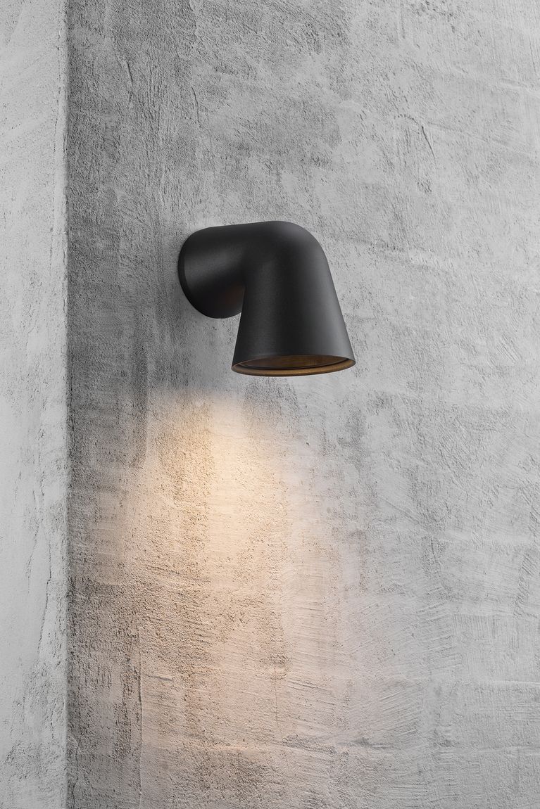 Front Single Wandlampe GU10 Schwarz