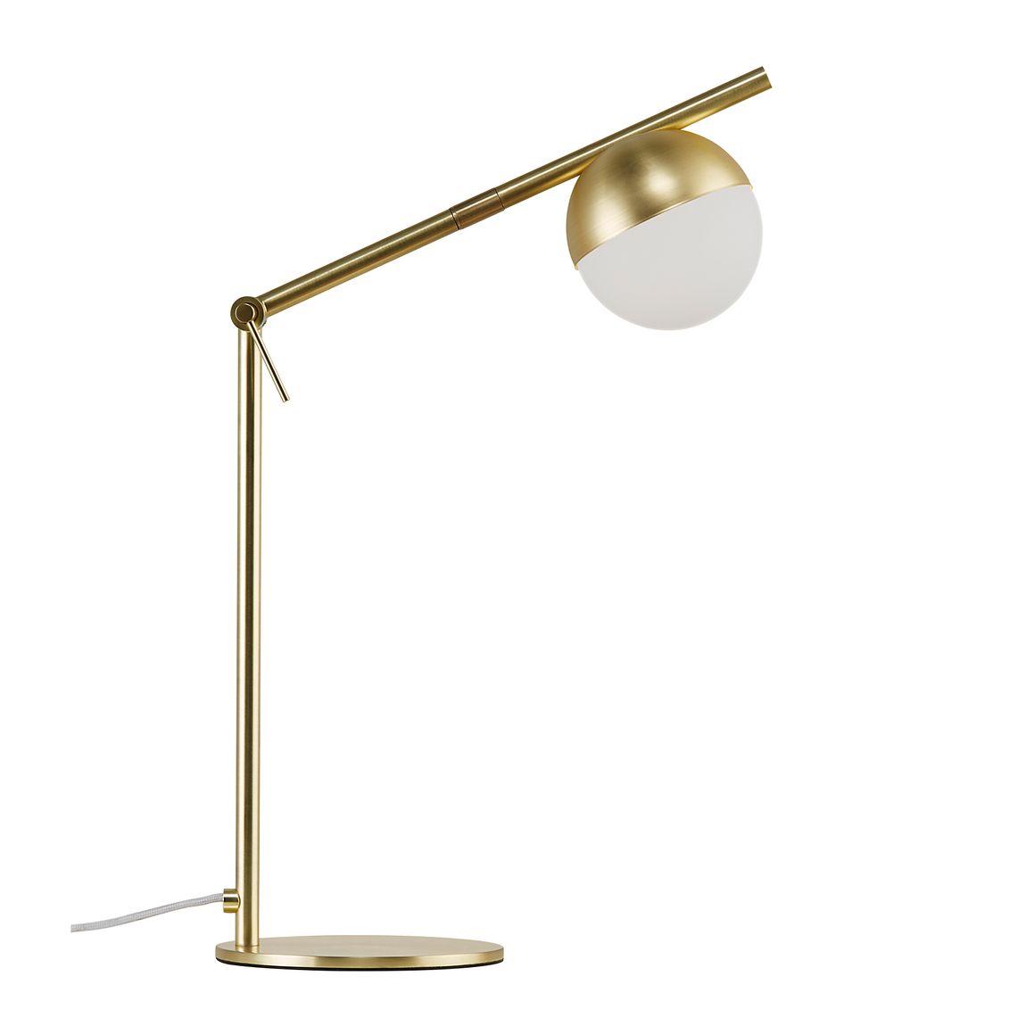 Contina Tischlampe Leselampe Ø 10 cm Messing