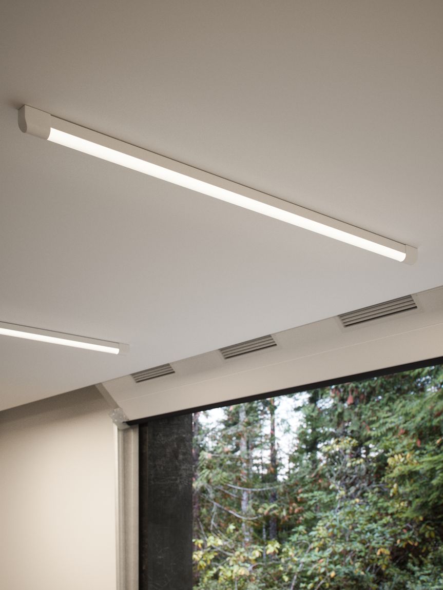 Arlington LED Einbauleuchte 121 cm Weiß