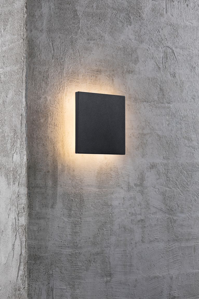 Artego Wandlampe Outdoor 15 cm Schwarz