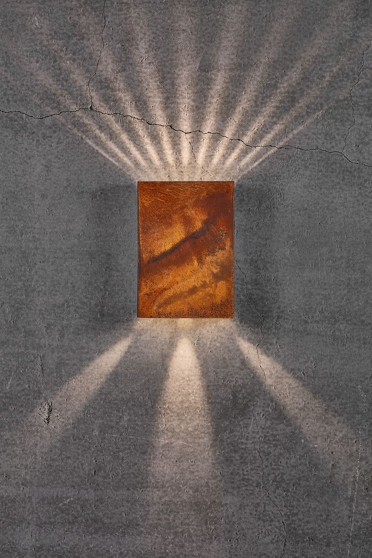 Fold Wandlampe LED 21 x 15 cm Rost