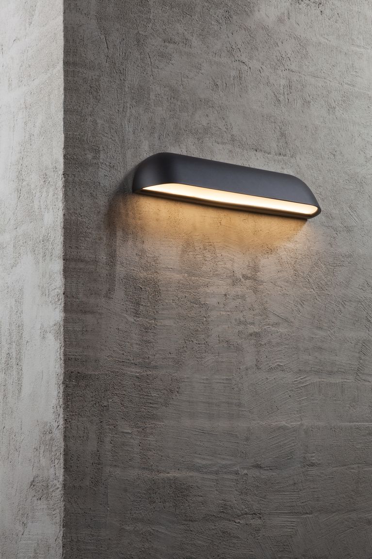 Front LED Wandlampe 36 x 6,8 cm Schwarz