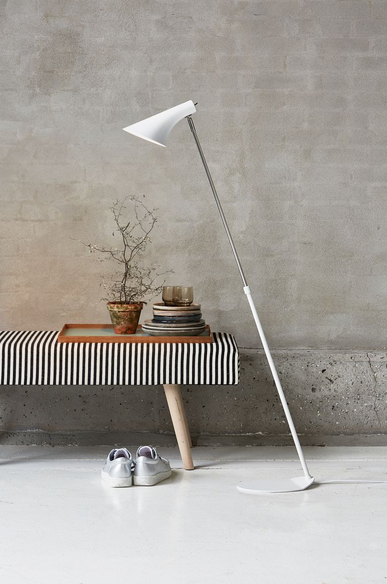 Vanila Stehlampe Leselampe Ø 14,5 cm Weiß