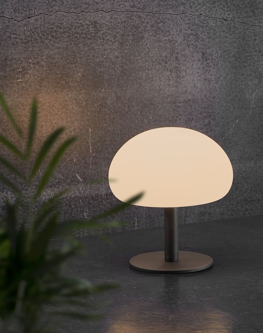 Sponge Tischlampe Ø 20 cm Weiß/Schwarz