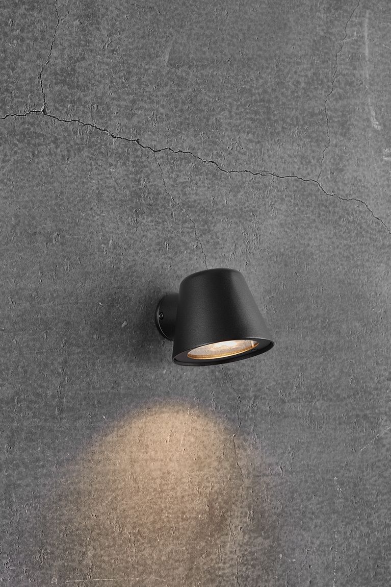 Aleria Wandlampe 11,5 x 10,7 cm Outdoor Schwarz
