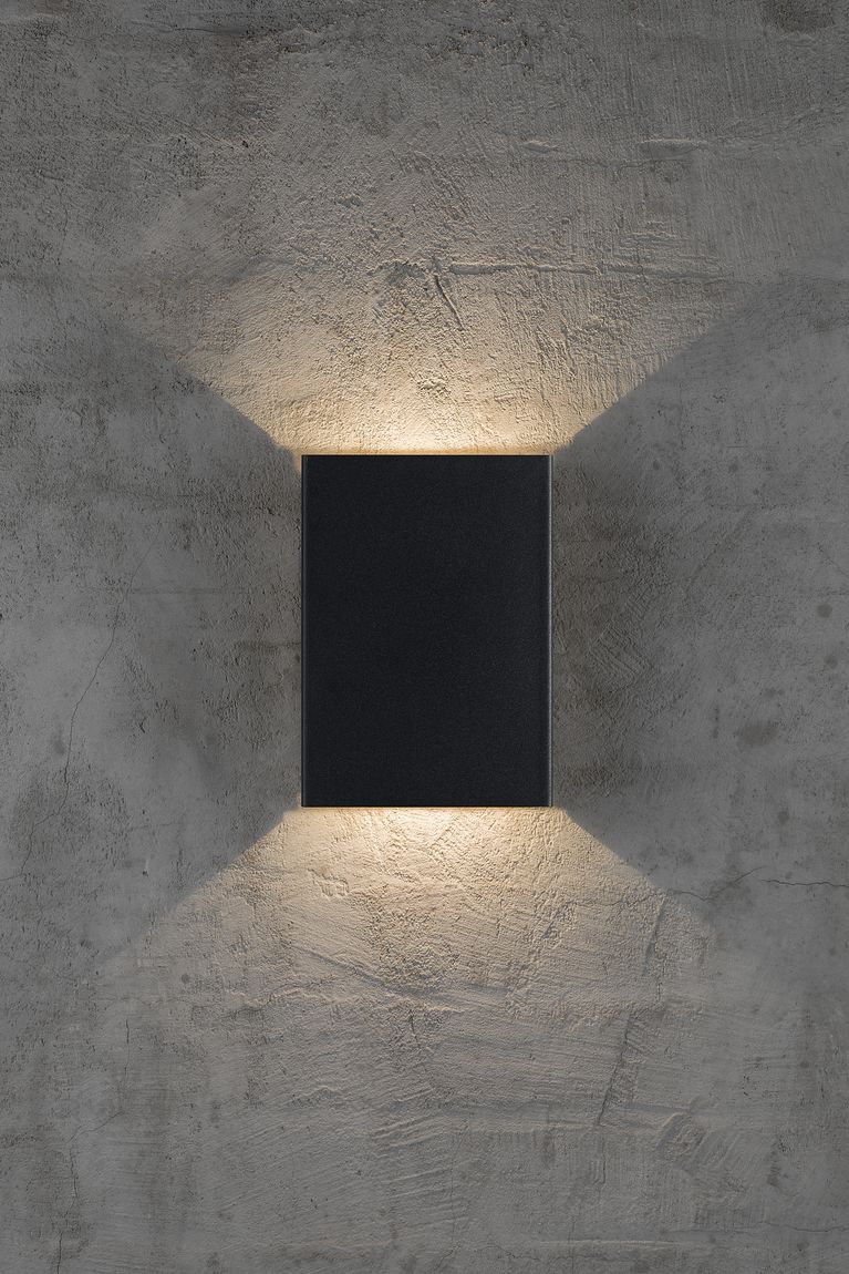 Fold Wandlampe LED 21 x 14,8 cm Schwarz