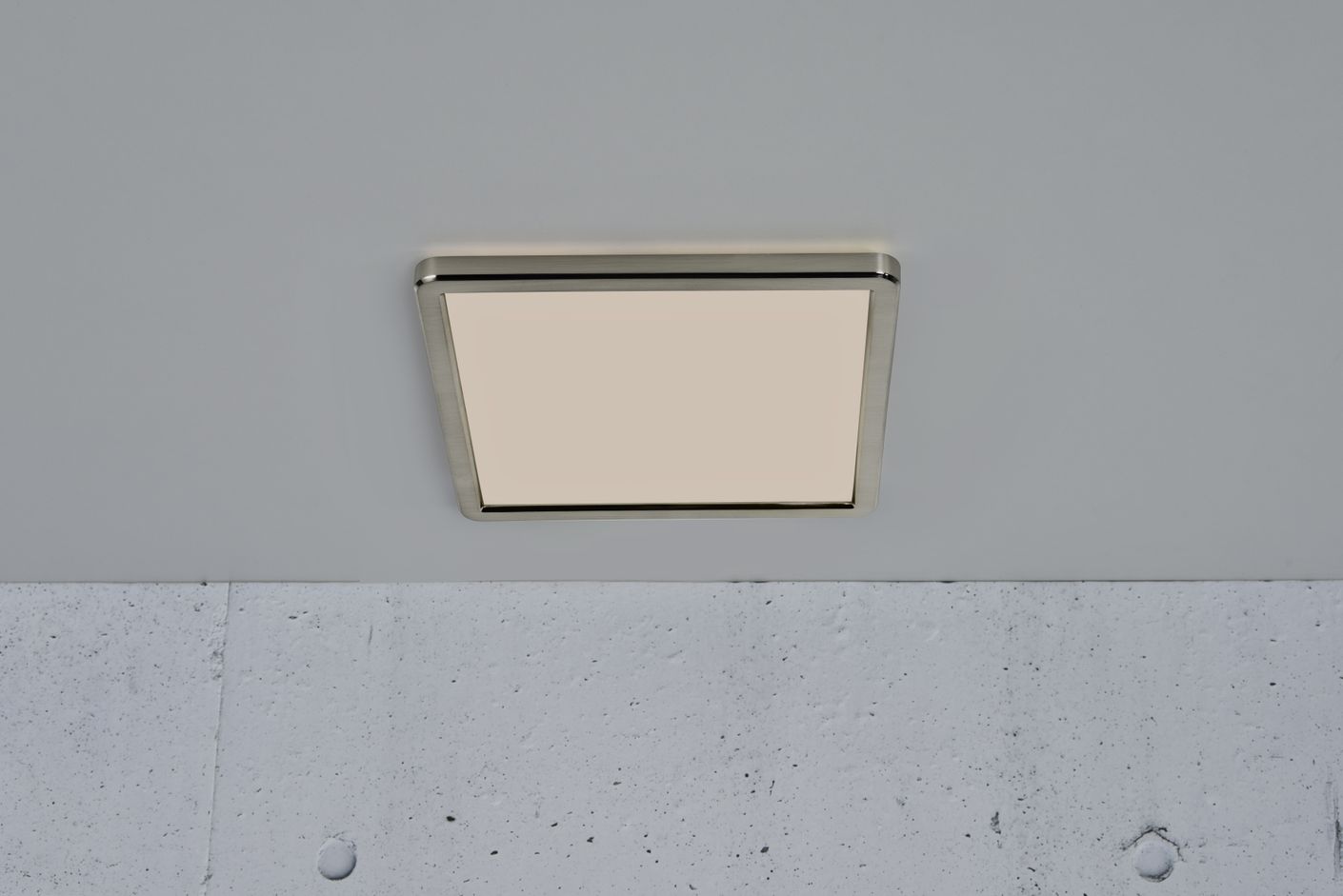 Oja Deckenlampe 30x30 cm Eckig Weiß/Silber