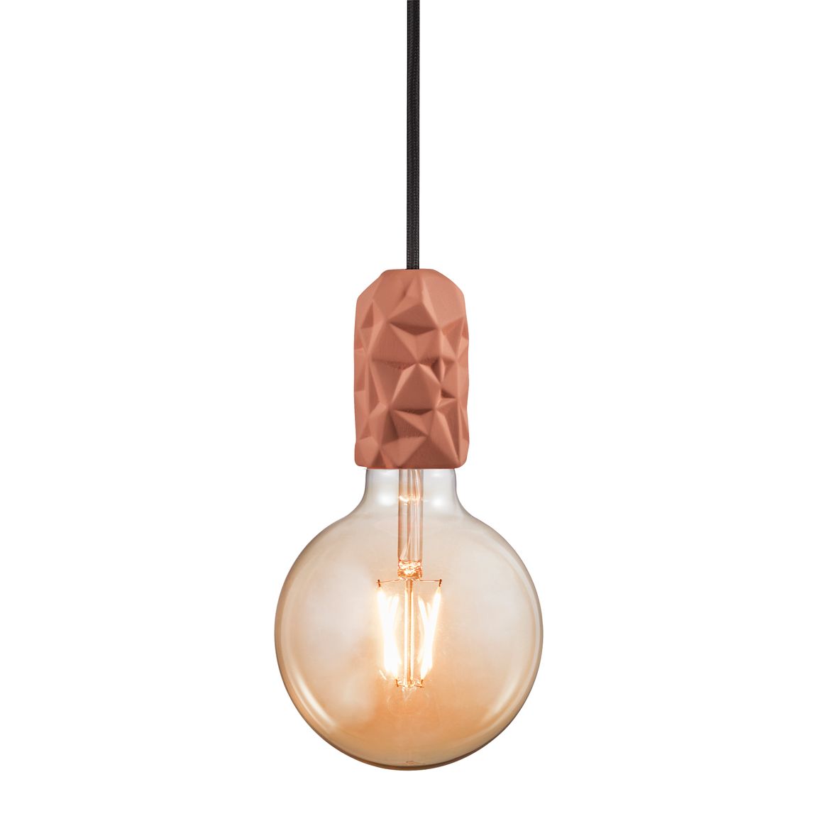 Hang Pendellampe Hängelampe E27 Terrakotta