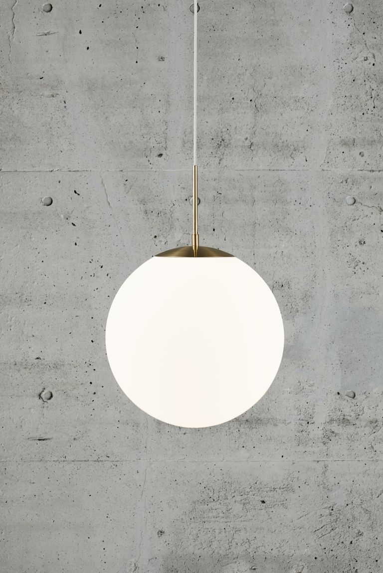 Grant Hängelampe Ø 35 cm Messing / Weiß