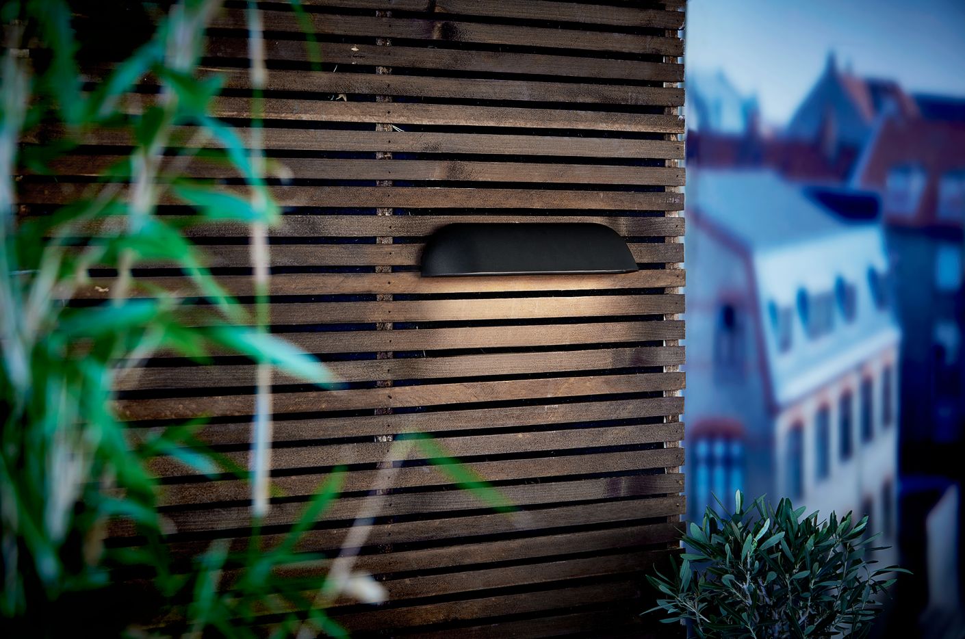Front LED Wandlampe 36 x 6,8 cm Schwarz