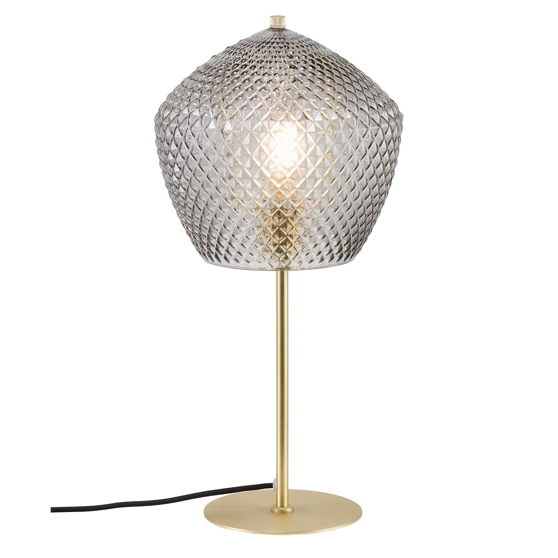 Orbiform Tischlampe Ø 23 cm Rauch / Messing