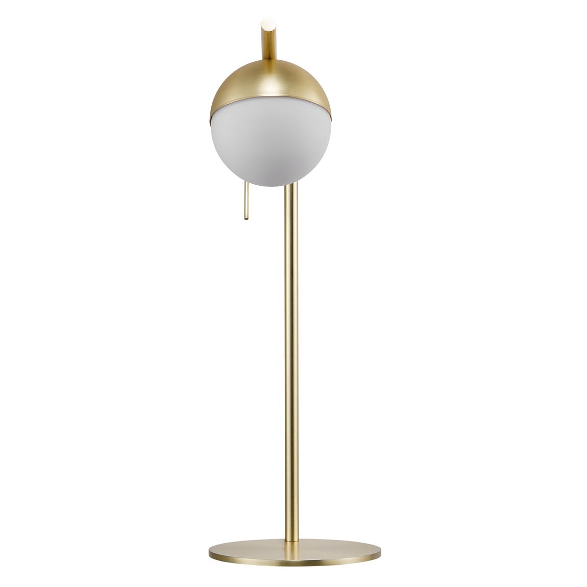 Contina Tischlampe Leselampe Ø 10 cm Messing