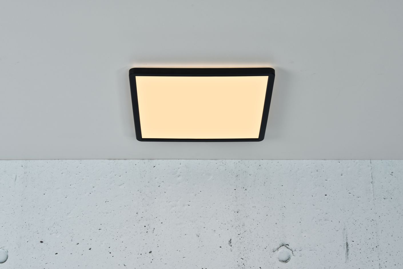 Oja Deckenlampe 30x30 cm Eckig Weiß/Schwarz