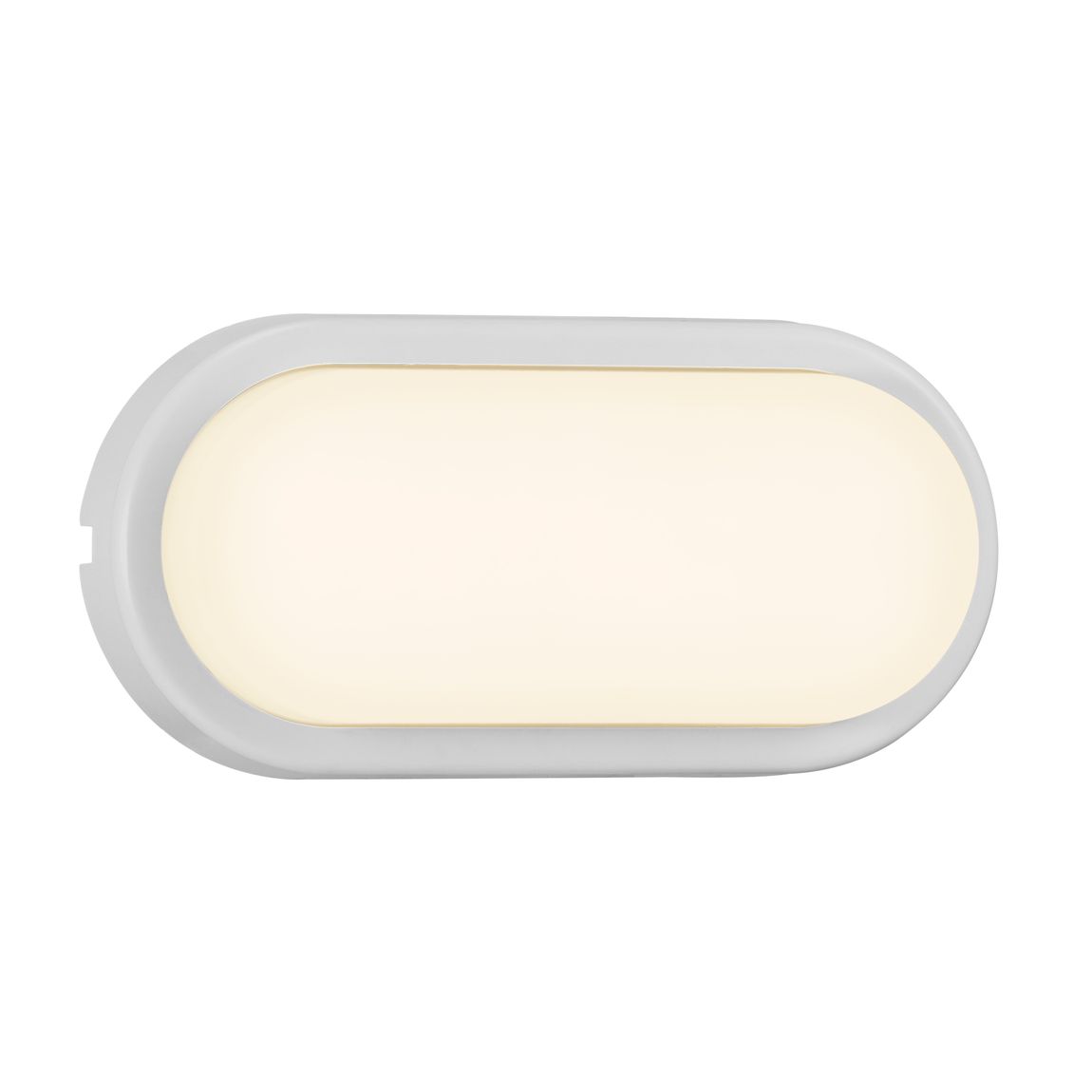 Cuba Energy Wandlampe Oval 20,5x10 cm Opalweiß