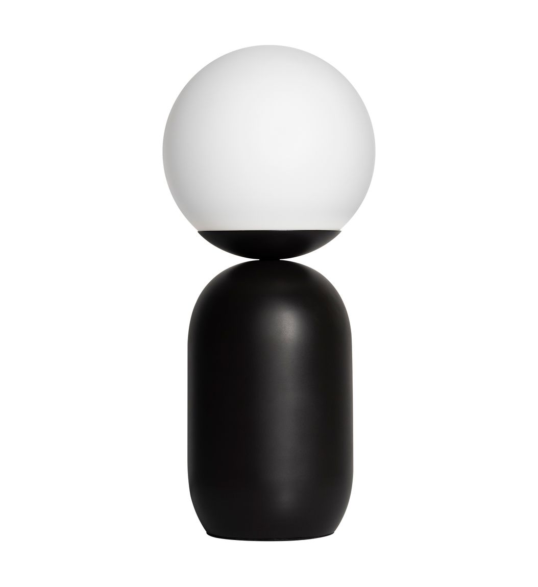 Notti Tischlampe Ø 15 cm Schwarz