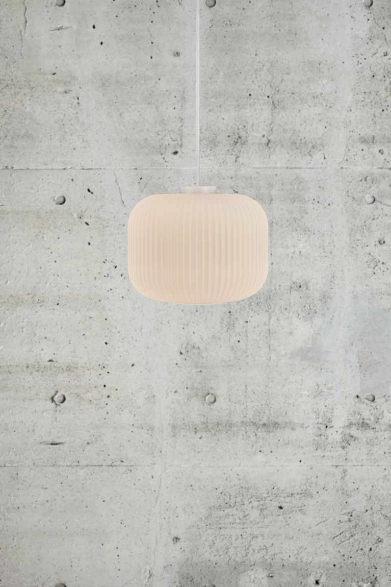 Milford Pendellampe Hängelampe Ø 30 cm Weiß