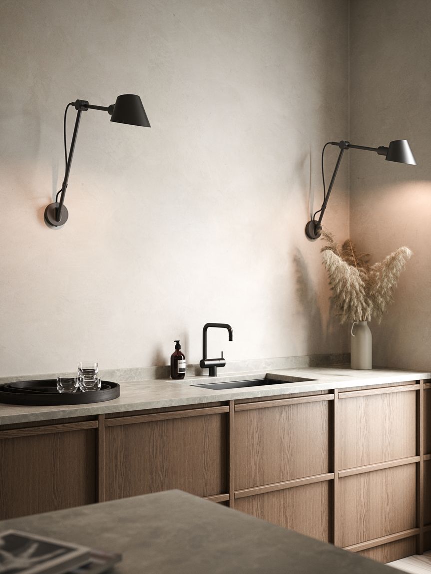 Stay TM Long Wandlampe E27 Schwarz
