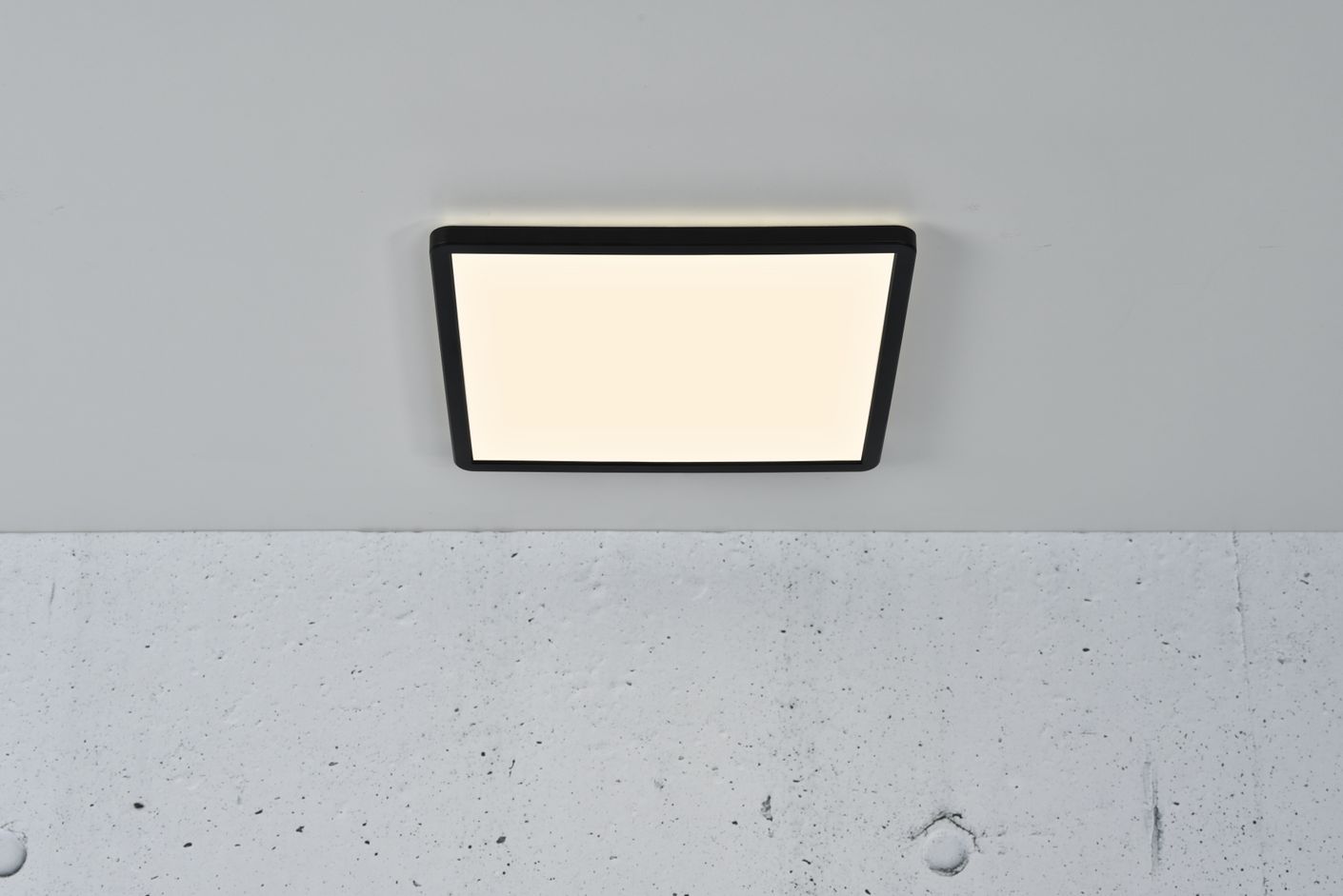 Oja Deckenlampe 30x30 cm Eckig Weiß/Schwarz