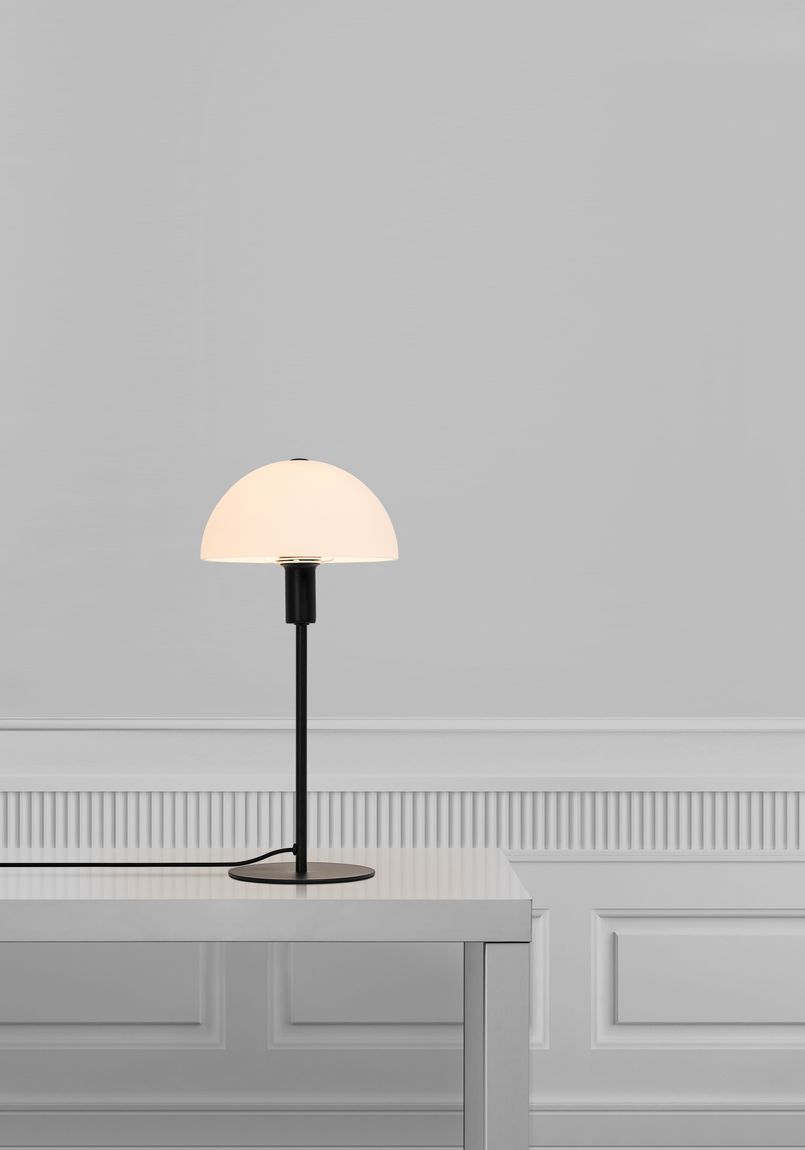 Ellen Tischlampe Ø 20 cm Weiß / Schwarz