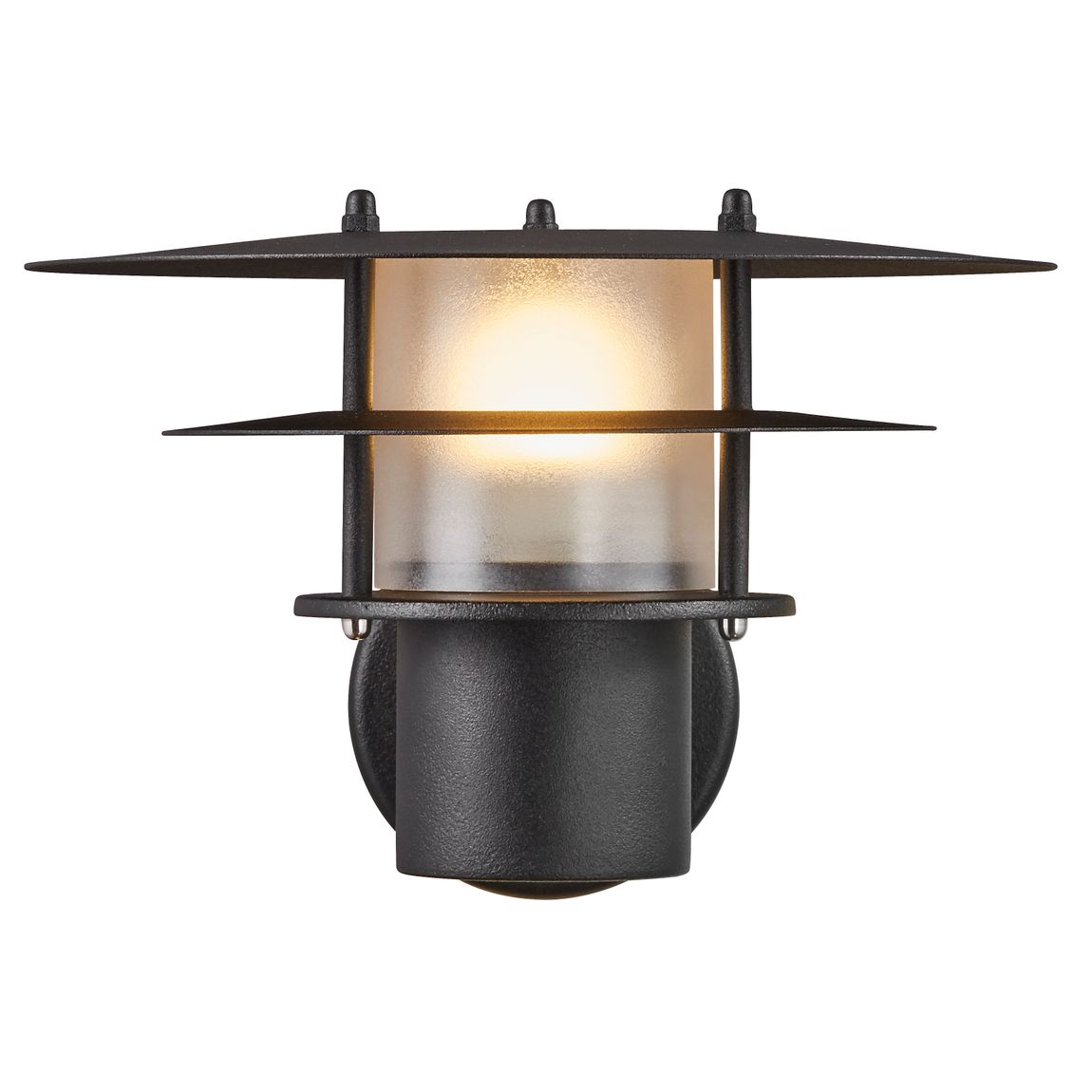 Bastia Wandlampe Ø 24 cm Outdoor Schwarz