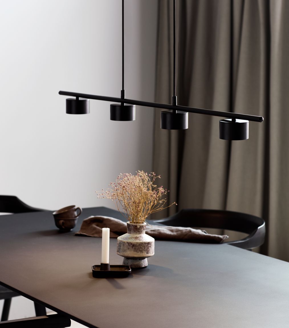 Clyde Hängelampe Esstischlampe Schwarz