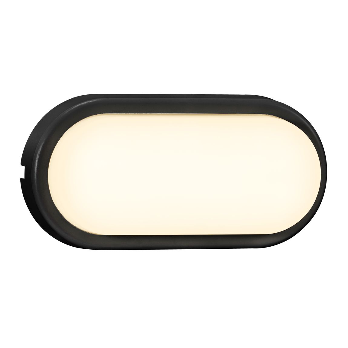 Cuba Energy oval Wandlampe LED Schwarz