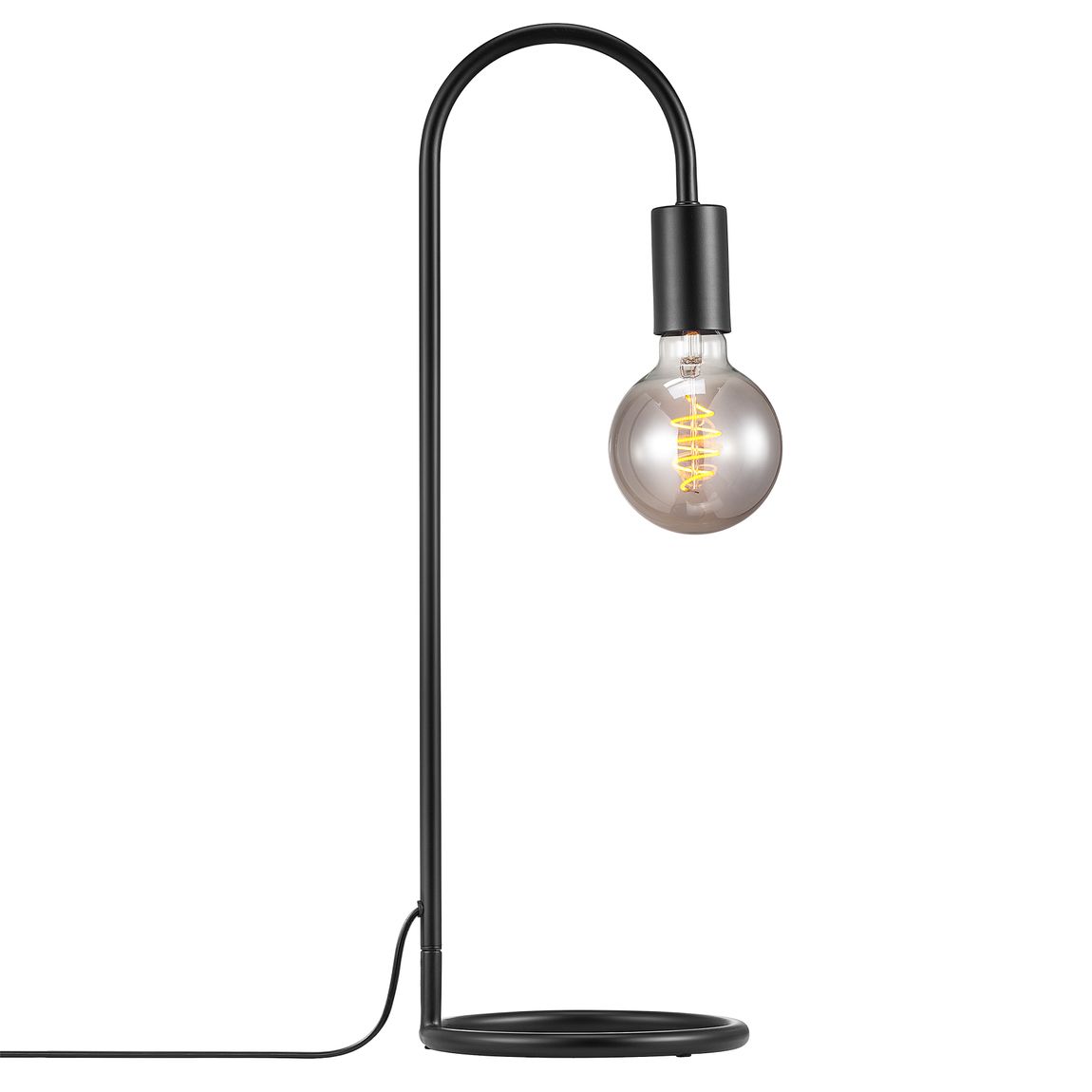 Paco Tischlampe E27 Schwarz